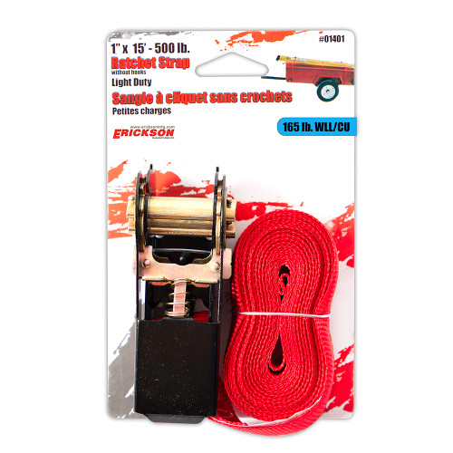 1" X 15' 500 Lb Ratchet Lashing Strap | 35401401