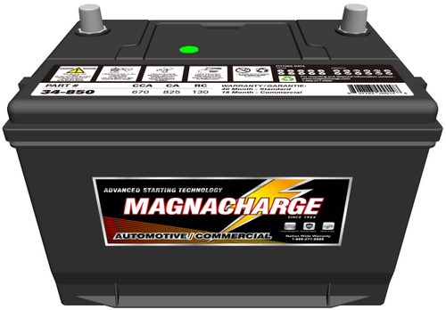 Battery, Top Terminal, BCI Group 34, CCA 670 | MAG34-850