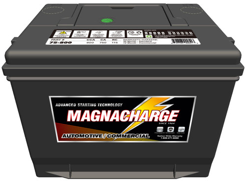 Battery, Side Terminal, BCI Group 75, CCA 600 | MAG75-800
