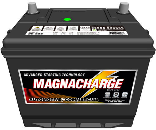 Battery, Top Terminal, BCI Group 25, CCA 550 | MAG25-625