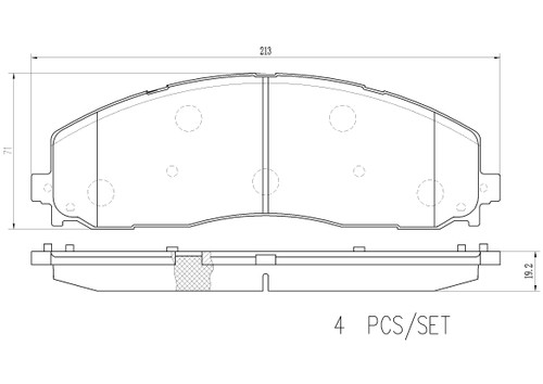 Premium Low-Met OE Equivalent Front Brake Pad Set | BBBP24215