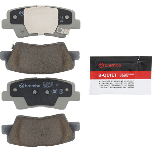 Premium NAO Ceramic OE Equivalent Rear Disc Brake Pad Set | BBBP30054N