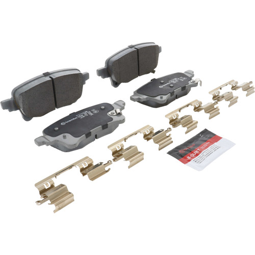 Premium NAO Ceramic OE Equivalent Rear Disc Brake Pad Set | BBBP37029N