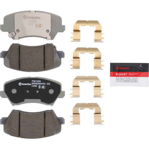 Premium NAO Ceramic OE Equivalent Front Brake Pad Set | BBBP30123N