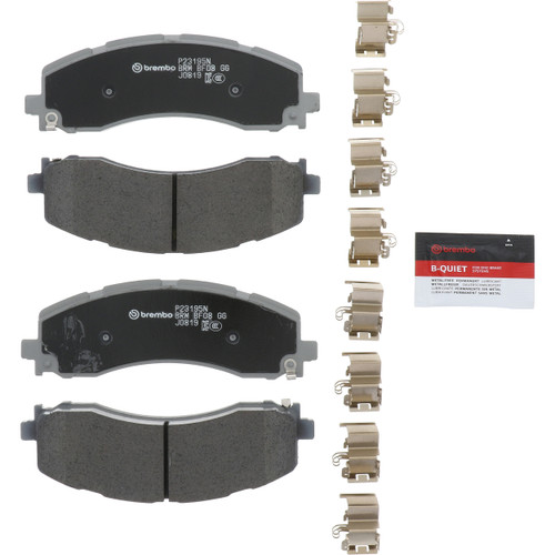 Premium NAO Ceramic OE Equivalent Rear Disc Brake Pad Set | BBBP23195N