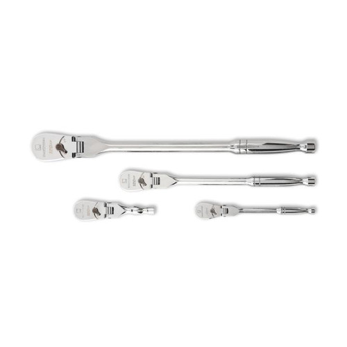 4 Piece 1/4", 3/8" & 1/2" Drive 120XP™ Flex Head Teardrop Ratchet Set | APX81230P