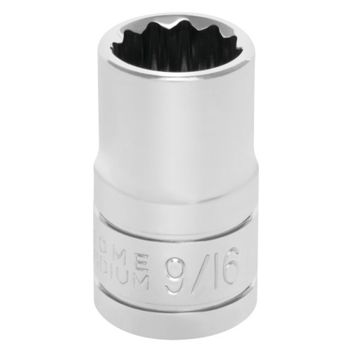 1/2" DR 9/16" Chrome Socket - 12 Pt. | WILW32518
