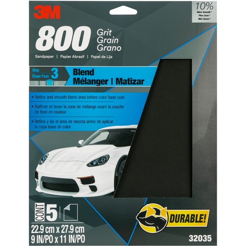 Wetordry Sandpaper, 800 Grit, 9 in x 11 in | MMM32035