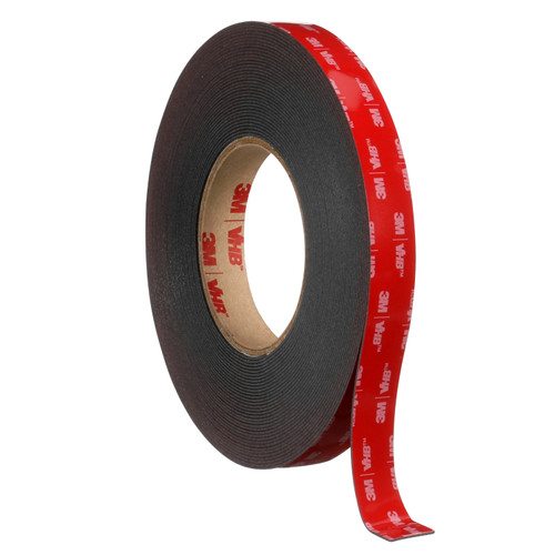 VHB Acrylic Foam Tape 5952, Black, 1 in x 36 yd, 45 mil | MMM70006293065