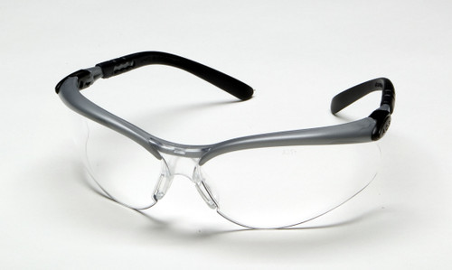 BX Protective Eyewear, Clear Anti-Fog Lens, Silver/Black Frame | MMM11380-00000-20