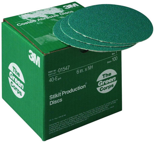 Green Corps Stikit Production Disc, 6 in, 40 grit | MMM01547