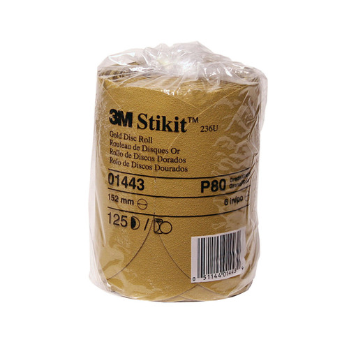 Stikit Gold Disc Roll, 6 in, P80A | MMM01443