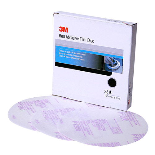 Hookit Red Finishing Film Abrasive Disc 260L, 6 in, P1000 | MMM01186