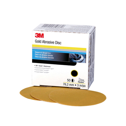 Hookit Gold Disc, 3 in, P180 | MMM00917