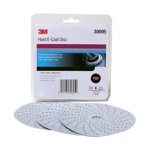 Hookit Hard E-Coat Disc, 6 in, P320 | MMM30695