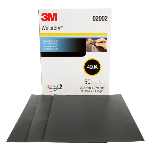 Wetordry Abrasive Sheet 413Q, 400, 9 in x 11 in | MMM02002