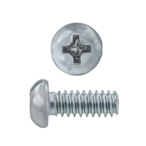 M6 x 20mm Metric Pan Head Phillips Drive Machine Screws Stl Zn | 105024-440