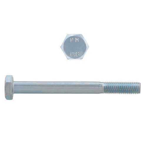 M6-1.00 x 70mm Metric Hex Head Cap Bolts Class 8.8 Coarse Zinc DIN931 PT | 105608-285