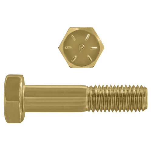 1/2"-13 x 2-1/4" Hex Head Cap Bolts Grade 8 UNC Zinc-Yellow PT | 105079-587