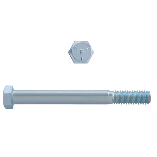 3/8"-16 x 3-1/2" Hex Head Cap Bolts Grade 5 UNC Zinc PT | 105075-502