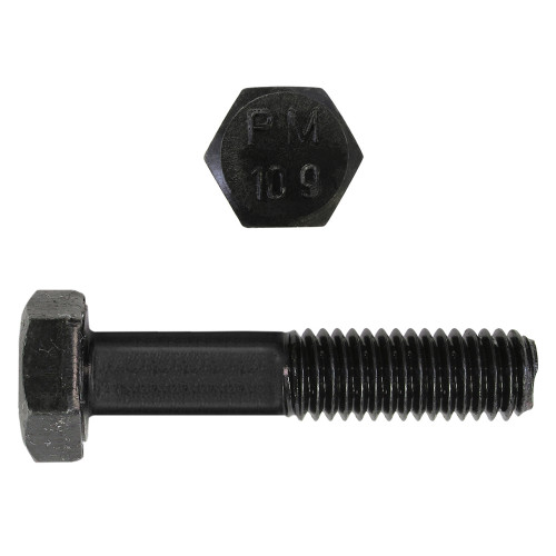 M8-1.25 x 40mm Metric Hex Head Cap Bolts Class 10.9 Coarse Bare Metal DIN931 PT | 105612-322