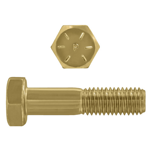 7/16"-14 x 2" Hex Head Cap Screws Grade 8 UNC Zinc-Yellow PT | 105079-541
