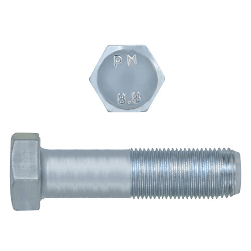 M16-1.50 x 70mm Metric Hex Head Cap Screws Class 8.8 Fine Zinc DIN960 PT | 105609-472