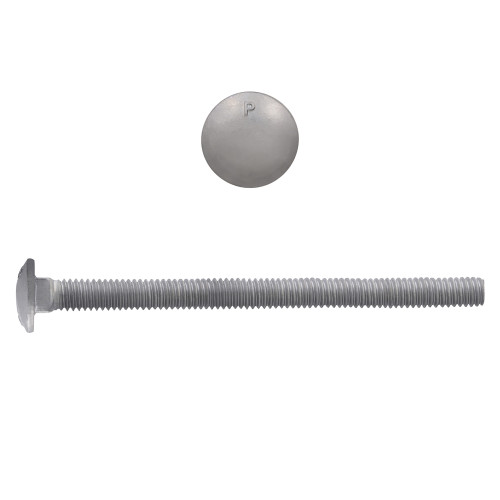1/4"-20 x 3-1/2" Carriage Bolts Galvanized Grade 2 UNC FT | 105852-322
