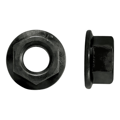 M6-1.00 Metric Flange Nuts Steel Black Oxide Coarse Flange Type Class 10 | 105244-986
