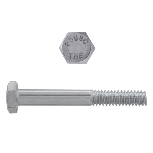 1/4"-20 x 2" Hex Head Cap Screws 18.8 Stainless Steel UNC PT | 105009-087