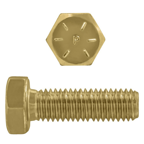 3/8"-16 x 1" Hex Head Cap Screws Grade 8 UNC Zinc-Yellow FT | 105009-048