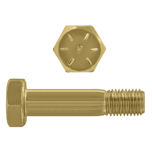 7/8"-9 x 5-1/2" Hex Head Cap Bolts Grade 8 UNC Zinc-Yellow PT | 105079-773