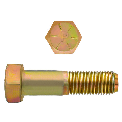 5/8"-18 x 2-3/4" Hex Head Cap Bolts Grade 8 UNF Zinc-Yellow PT | 105080-678