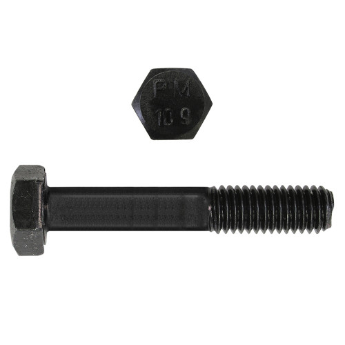 M10-1.50 x 80mm Metric Hex Head Cap Bolts Class 10.9 Coarse Bare Metal DIN931 PT | 105612-380