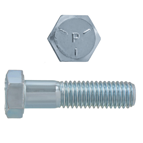 1/2"-13 x 2" Hex Head Cap Bolts Grade 5 UNC Zinc PT | 105023-057