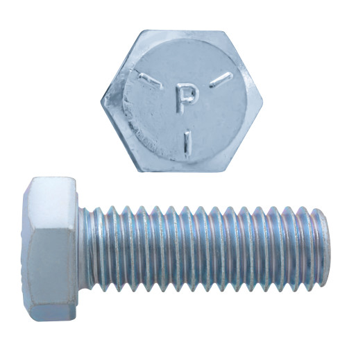 7/16"-14 x 1-1/4" Hex Head Cap Bolts Grade 5 UNC Zinc FT | 105023-043