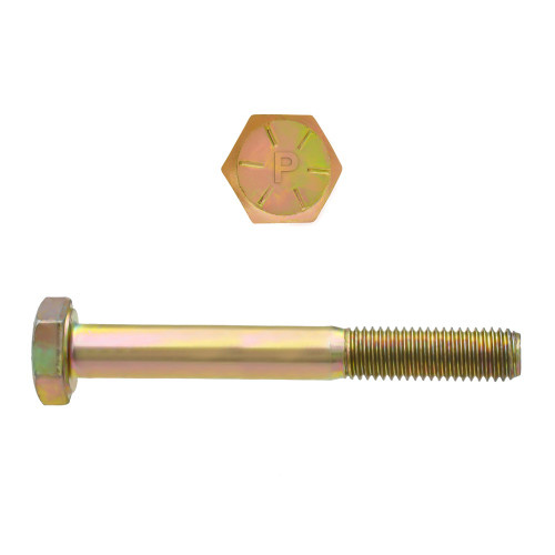 5/16"-24 x 2-1/2" Hex Head Cap Bolts Grade 8 UNF Zinc-Yellow PT | 105080-453