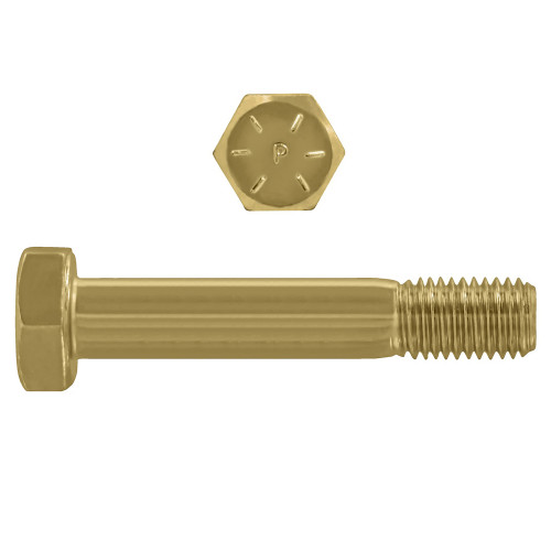 9/16"-12 x 5-1/2" Hex Head Cap Bolts Grade 8 UNC Zinc-Yellow PT | 105079-641
