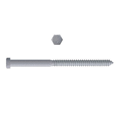 3/8" x 5" Hex Lag Bolts Steel Galvanized | 105854-506