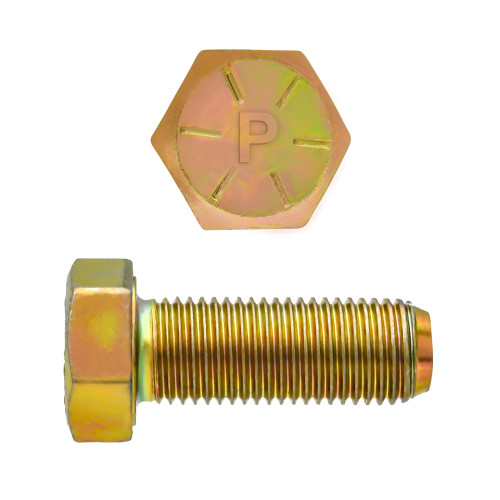 3/8"-24 x 1" Hex Head Cap Screws Grade 8 UNF Zinc-Yellow FT | 105080-489