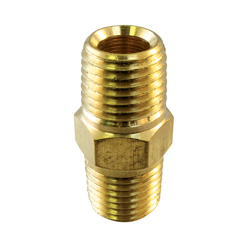 1/8" Hex head nipple Brass | 105009-443