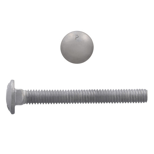1/4"-20 x 2-1/2" Carriage Bolts Galvanized Grade 2 UNC FT | 105852-318