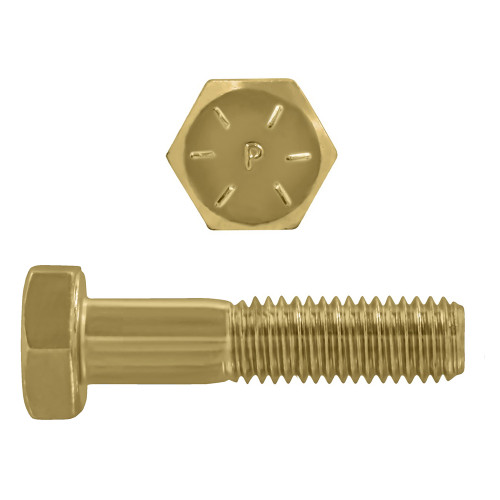 1/4"-20 x 1-1/2" Hex Head Cap Bolts Grade 8 UNC Zinc-Yellow PT | 105009-041