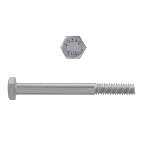 1/4"-20 x 2-1/2" Hex Head Cap Screws 18.8 Stainless Steel UNC PT | 1055000-318