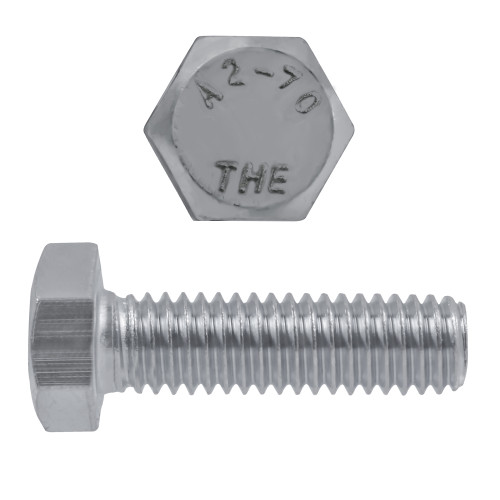 M8-1.25 x 30mm Metric Hex Head Cap Screws 18.8 Stainless Steel Coarse DIN933 FT | 1055900-410