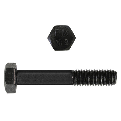 M8-1.25 x 55mm Metric Hex Head Cap Bolts Class 10.9 Coarse Bare Metal DIN931 PT | 105612-325
