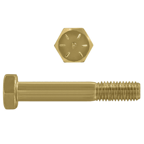 1/4"-20 x 5" Hex Head Cap Bolts Grade 8 UNC Zinc-Yellow PT | 105079-326