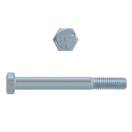 1/2"-13 x 4-1/2" Hex Head Cap Bolts Grade 5 UNC Zinc PT | 105075-595