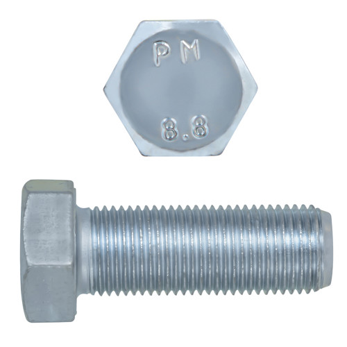 M18-1.50 x 50mm Metric Hex Head Cap Screws Class 8.8 Fine Zinc DIN961 FT | 105609-502