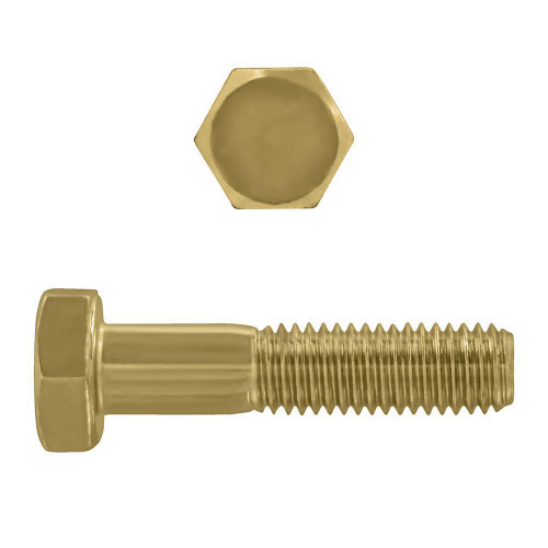 M14-2.00 x 50mm Metric Hex Head Cap Screws Class 10.9 Coarse Zinc-Yellow DIN931 PT | 105613-442